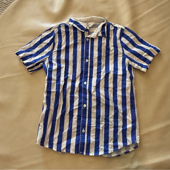 Boy button down shirt bundle H&M, cactus, denim & flower - Picture 2 of 11